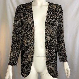 Dynamite woman’s open leopard print cardigan size small